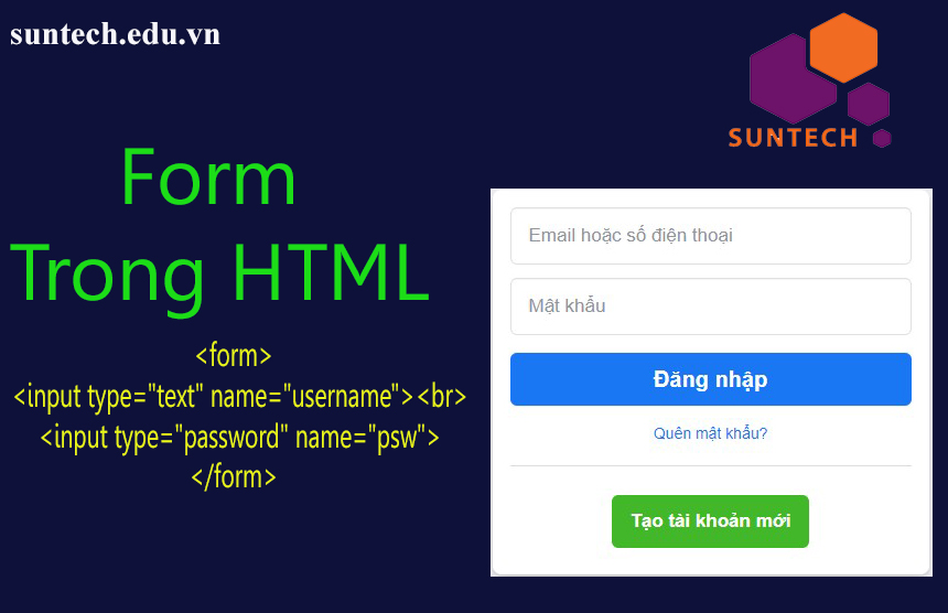 Làm Việc Với Forms Trong HTML
